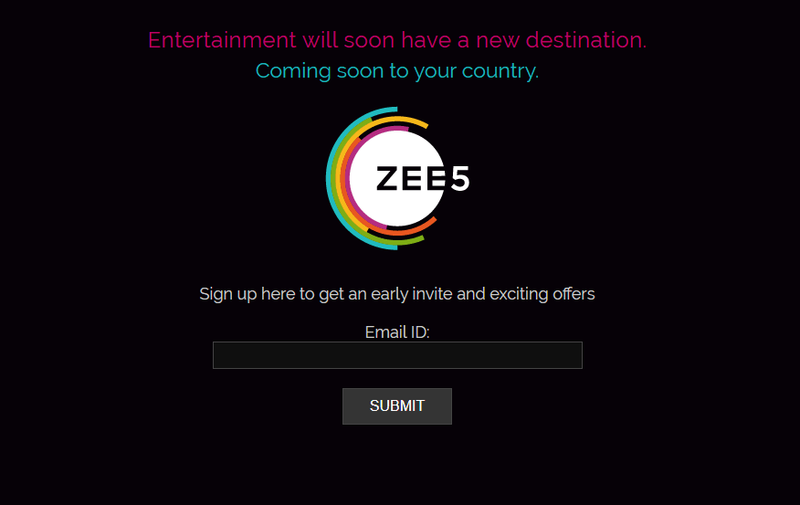 Zee5 Australia Error